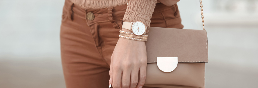 montre bracelet en cuir