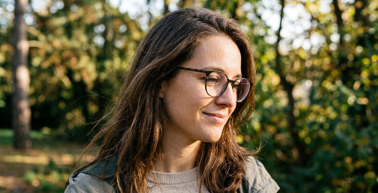 Un opticien ajuste des lunettes écaille sur le visage d'un client.